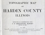 1926 Map of Hardin County Illinois