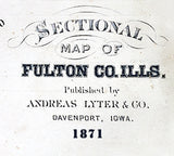 1871 Map of Fulton County Illinois