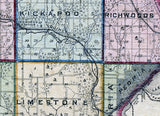 1873 Map of Peoria County Illinois