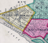 1875 Map of Randolph County Illinois