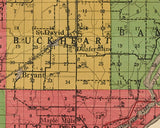 1916 Map of Fulton County Illinois