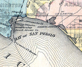 1880 Map of Los Angeles County California