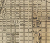 1910 Map of Champaign and Urbana Illinois