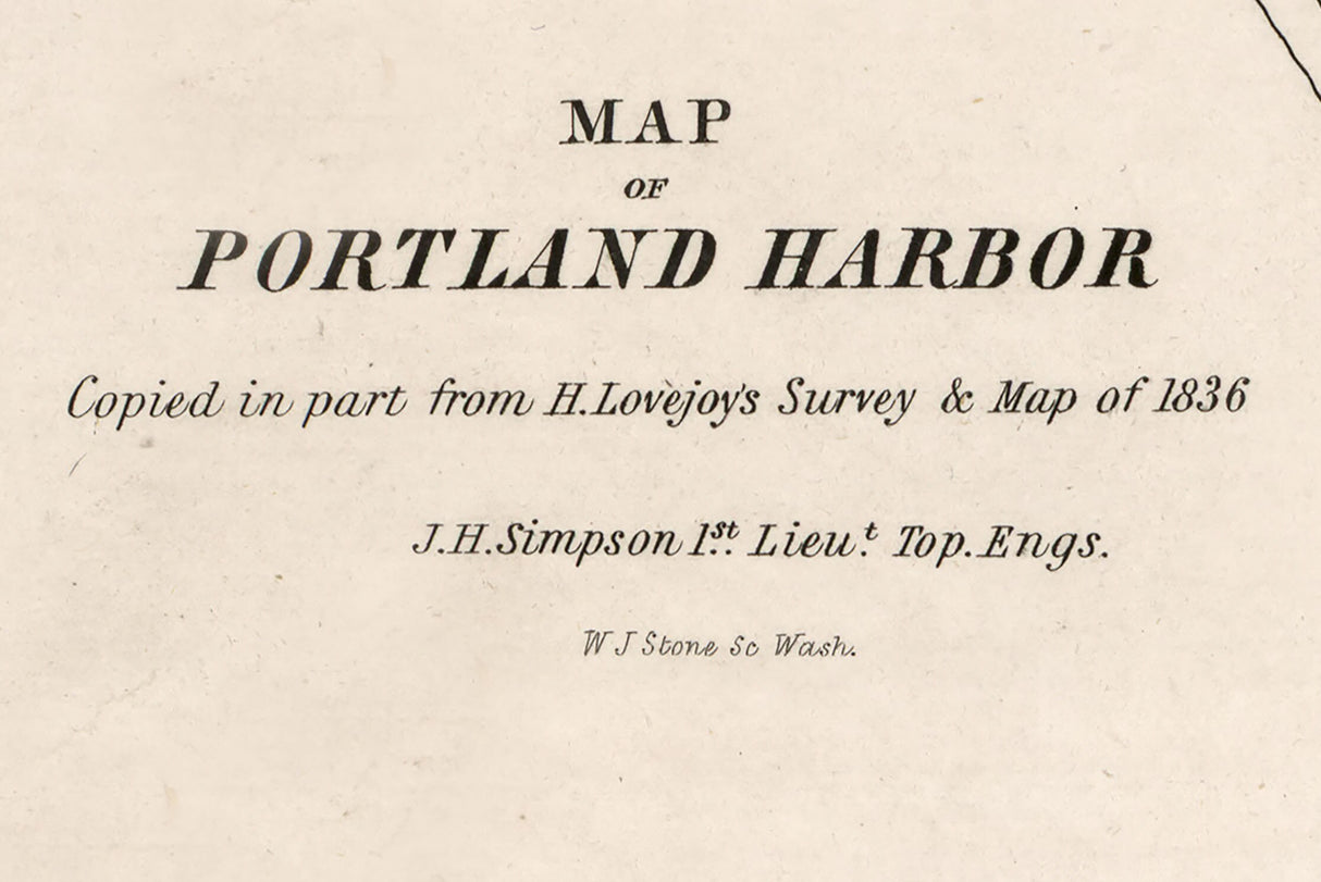 1836 Map of Barcelona Lake Erie Portland Harbor