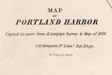 1836 Map of Barcelona Lake Erie Portland Harbor