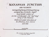 1862 Map of Manassas Junction Virginia