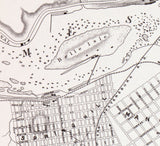 1864 Map of Richmond Virginia