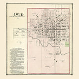 1873 Map of Ovid Clinton County Michigan