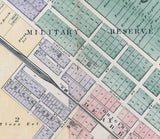 1893 Map of Dearborn Wayne County Michigan