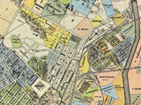 1884 Map of Los Angeles California