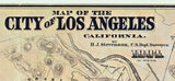 1884 Map of Los Angeles California