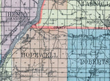 1911 Map of Marshall and Putnam County Illinois