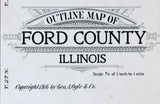 1916 Map of Ford County Illinois