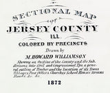 1872 Map of Jersey County Illinois