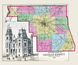 1872 Map of Morgan County Illinois