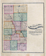 1875 Map of Vermilion County Illinois