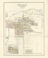 1893 Map of Imlay City Lapeer County Michigan