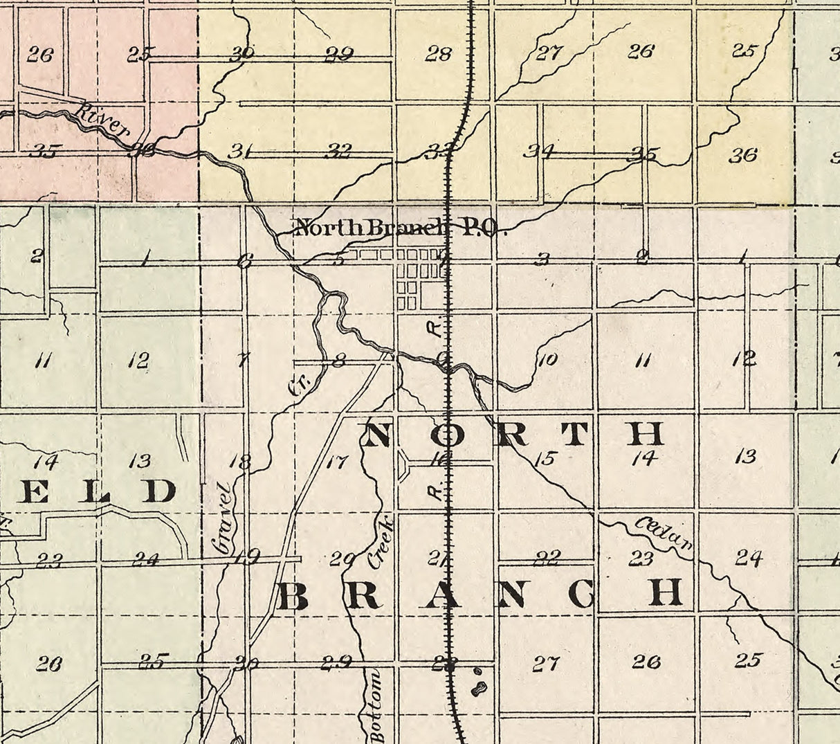 1893 Map of Lapeer County Michigan