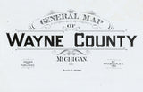 1893 Map of Wayne County Michigan