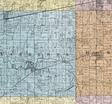 1893 Map of Wayne County Michigan