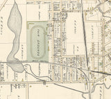 1893 Town Map of Lapeer Lapeer County Michigan