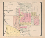 1895 Map of Fowlerville Livingston County Michigan