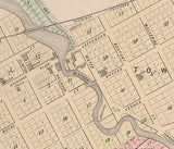 1895 Map of Manchester Washtenaw County Michigan