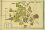 1891 Map of Anderson Indiana