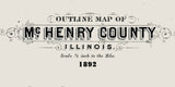 1892 Map of McHenry County Illinois