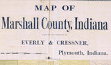 1897 Map of Marshall County Indiana