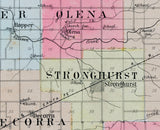 1900 Map of Henderson County Illinois