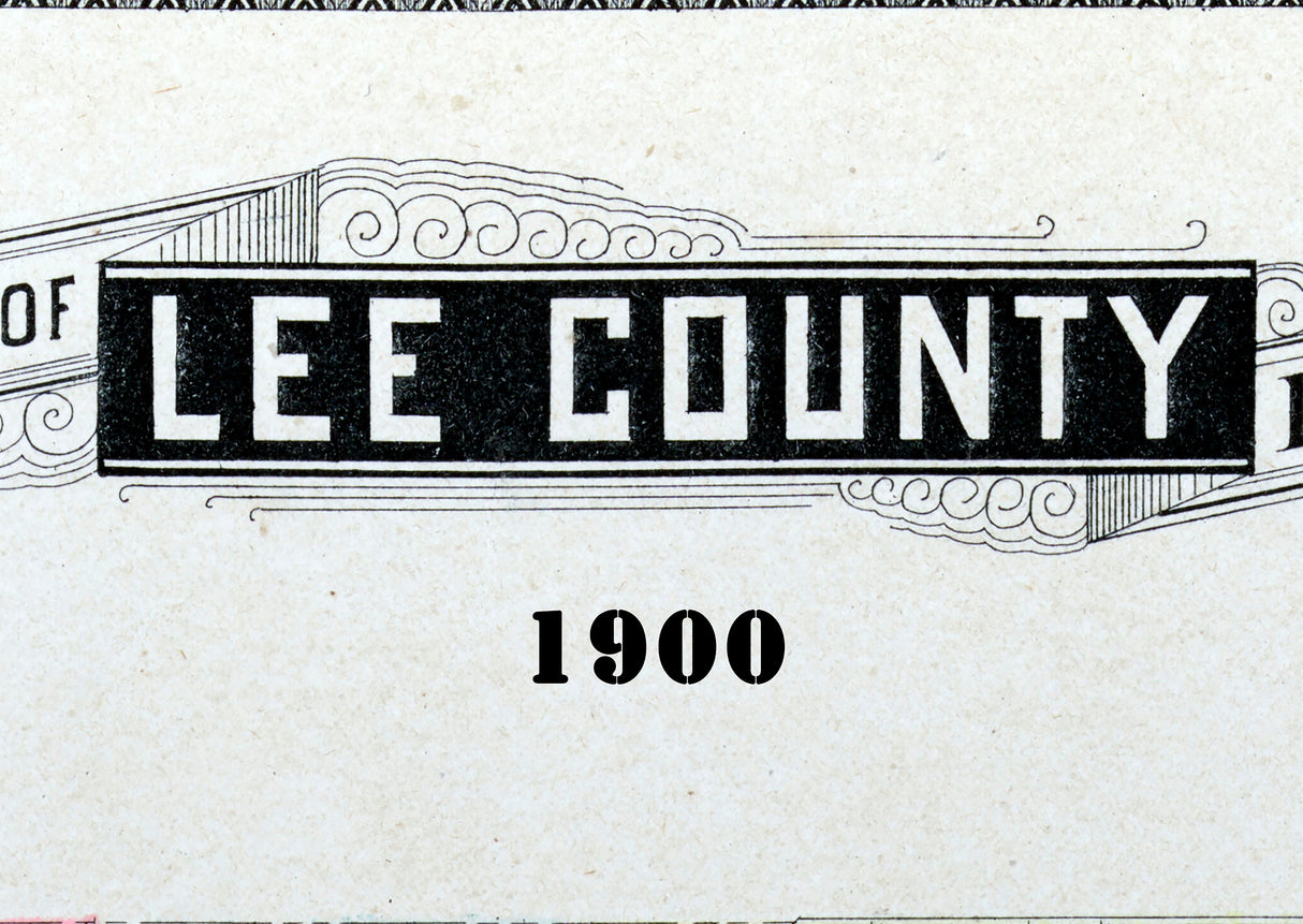 1900 Map of Lee County Illinois