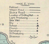 1910 Map of Pike County Indiana