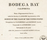 1864 Nautical Chart of Bodega Bay California