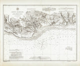 1888 Nautical Chart of Santa Barbara and Approaches California