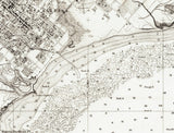 1888 Nautical Chart of Santa Barbara and Approaches California