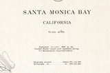 1893 Nautical Chart of Santa Monica Bay California