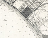 1893 Nautical Chart of Santa Monica Bay California