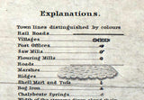 1844 Map of Washtenaw County Michigan
