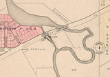 1895 Map of Saline Washtenaw County Michigan