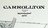 1896 Map of Carrollton Saginaw County Michigan