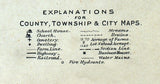 1896 Map of Saginaw County Michigan
