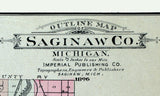 1896 Map of Saginaw County Michigan