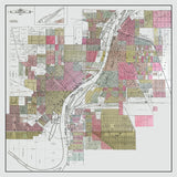 1896 Map of Saginaw Michigan