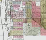 1896 Map of Saginaw Michigan