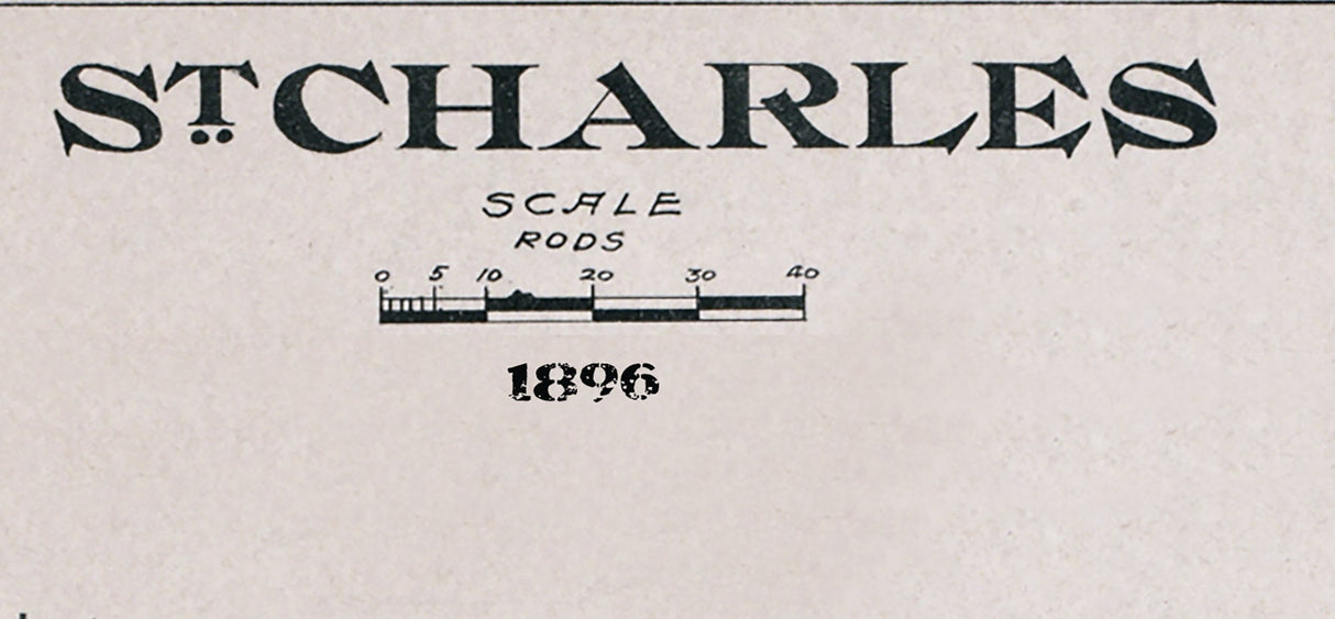 1896 Map of St Charles Saginaw County Michigan