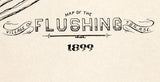 1899 Map of Flushing Genesee County Michigan