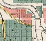 1899 Map of Flushing Genesee County Michigan