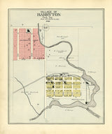 1900 Map of Barryton Mecosta County Michigan