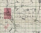 1900 Map of Mecosta County Michigan